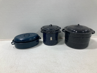 Vintage Granite Ware Cooking Set