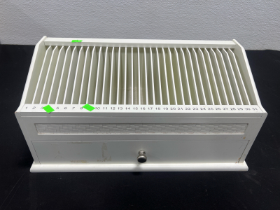 (1) White Wooden Dress Organizer With Drawer