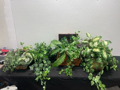 (4) Fake Plant Home Decor
