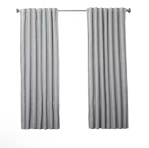 Allen + Roth Room Darkening Curtain Shades - 50” x 84” (Grey), Allen + Roth Brushed Aluminum Mix & Match Curtain Finials, Large Box of Assorted Amazon Overstock/Returns