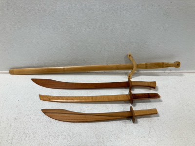 (4) Wooden Swords