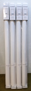 (4) GENIMO 100% Blackout Roller Shades, White, 31"W x 72"L