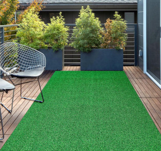 Artificial Green Grass Runner Rug 3’x5’