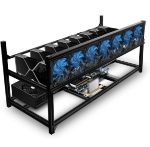 Kingwin 8GPU Miner Rig Case Frame Stackable Crypto Mining