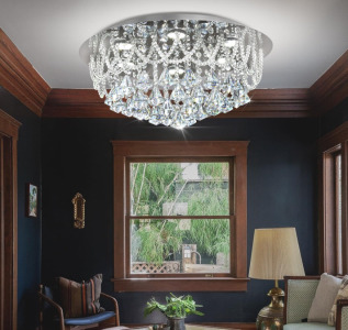 Modern Crystal Chandelier Light Fixture