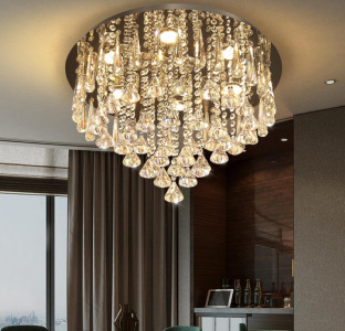 19.6” K9 Modern Pendant Crystal Chandeliers