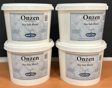 (4) 10 Lbs Buckets of Artic Pure Onzen Spa Sea Salt Blend