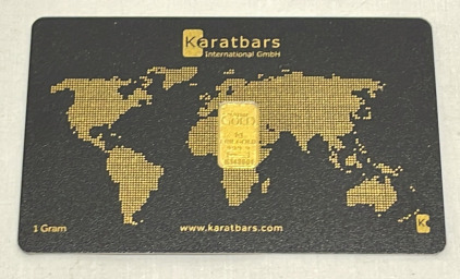 One Gram 999.9 Fine Gold Bar W/ COA