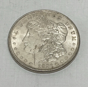 1921 Morgan Silver Dollar (Verified)