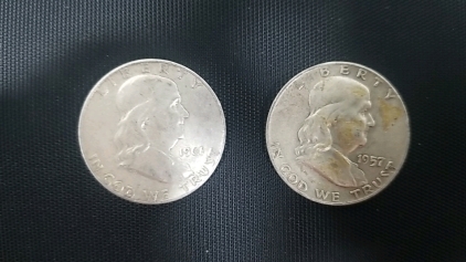 1957, 1961, Liberty Silver Half Dollar