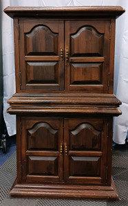 (2) Wooden Storage Cabinets - Approx