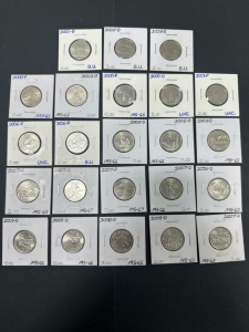 (23) U.S. Statehood High Grade Quarter Collection - Graded UNC. to MS-67 (2000-2009)