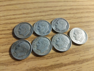 1953-1964 Dimes (7)