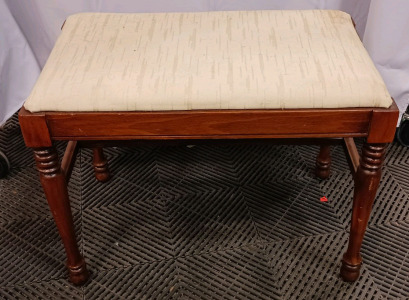 (1) Upholstered Wooden Bench