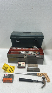 Vermont American 22&rdquo; Mechanic Toolbox, Flambeau Plastic Toolbox, Stanley Contractor Grade 12&rdquo; Compass Saw, Micronta 8-Range Multitester, (10) Drill Bit Set, All Trade Hammer, and More