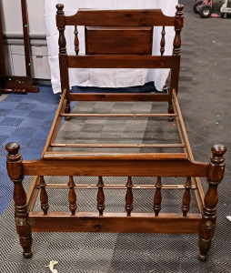 (1) Wooden Spindle Twin Bed Frame - 42"x78"