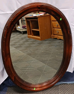 (1) Ethan Allen Round Wall Mirror - Approx. 30"