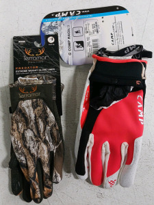 (2) Hunting & Racing Gloves - (1) Terramar Predator (1) CAMP G Comp
