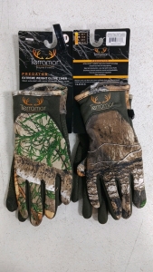 (2) Terramar Predator Extreme Weight Glove Liners - Medium