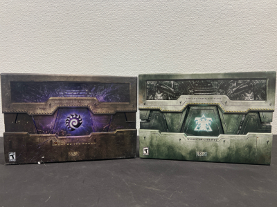 (2) Starcraft Wings Of Liberty And Heart Of Swarm Collectors Edition