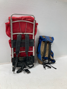 Vintage External Frame Backpack & Blue Back Pack