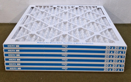 (1) 6-Pack Of Aerostar 20" x 20" x 1", MERV-13, Air Filters