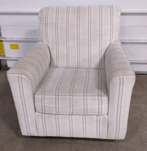 (White) Ashley Furniture Alandari Swivel Glider Accent Chair Track
