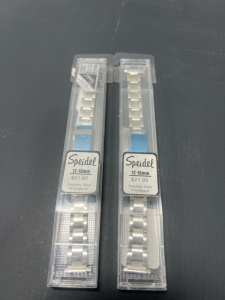 (2) Speidel 12-16mm Stainless Steel Watchbands- Silver And Blue