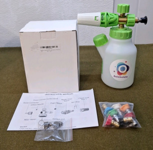 (1) Balabulala, 4500PSI Foam Cannon W/ Quick Connect & (7) Nozzle Tips