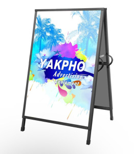 Heavy Duty Metal A-Frame Outdoor Advertisment Stand (Black)