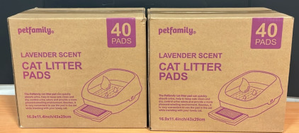 (2) 40 Packs of Petfamily Lavender Refill Gel Pads (sp14)