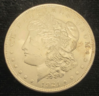 1921 Morgan Silver Dollar- 90% Silver Authenticated