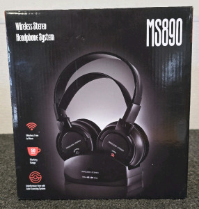 MS890 Wireless Stereo Headphone In Original Box