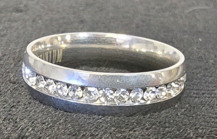Mens Titanium Gemstone Ring- Size 11