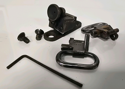 Vintage Style Replacement Peep Site, Rifle Sling Swivels