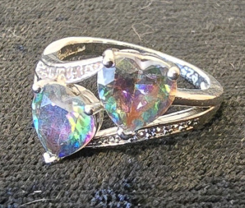 Woman's Double Heart Ring- Size 6