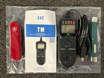 (2) Pocket Knives and Multi Function Timer Remote Control