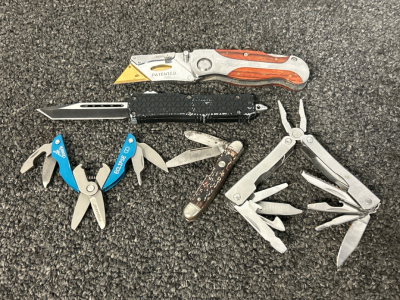 Multi-Tools, Box Cutter Knife, Pocket Knife and Auto Switch Blade