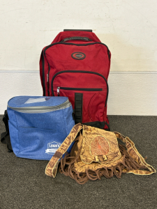 Concourse Rolling Backpack, Blue Lunch Bag and Satchel