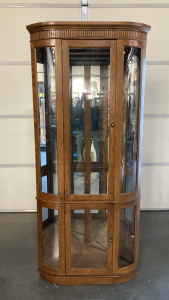 Illuminated Mirred Corner Cabinet