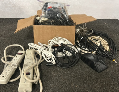 Assortment of Plugins, Wires, & Cords