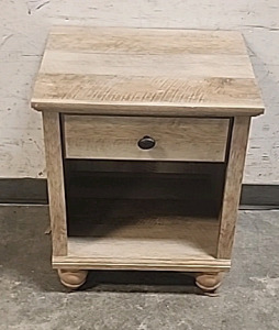 Wooden 1 Drawer End Table 2'Tx17"Lx20"W