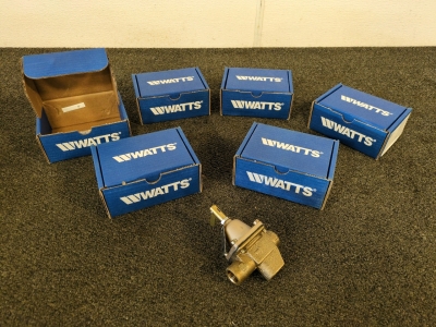(6) Watt's 1/2" Feed Water Regulator