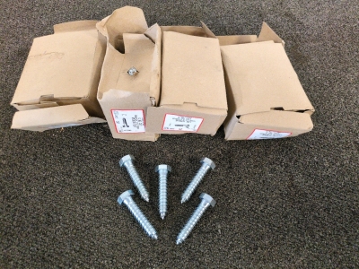 (4) Boxes of Lag Screws