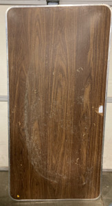 Brown and Silver Table