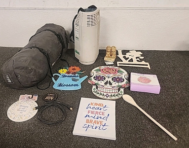 REI Tent.. Portable Oxygen Tank .... and Wall Art..