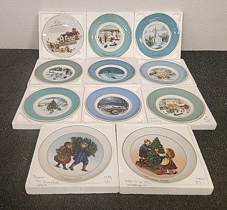 Avon collectible Christmas Plates ...From 1972 to 1982...
