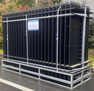 *At Meridian* New 10ft x 7ft Powder Coated Steel Site Fence (Galvanization)