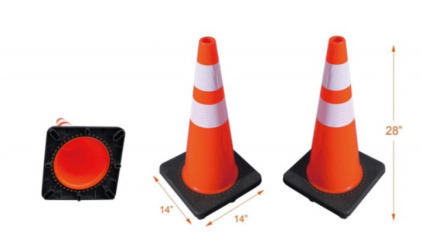 *At Meridian* New (10) Traffic Cones -28&rdquo; High