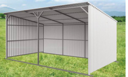 *At Meridian* New Livestock Metal Shed
